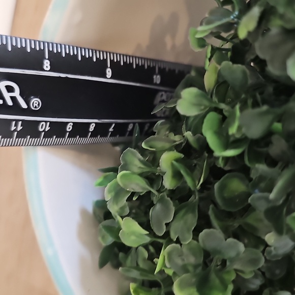 Ceramic Bowl/Planter Tye Die Teal  & White 7.5" x 4" EUC - Picture 12 of 12